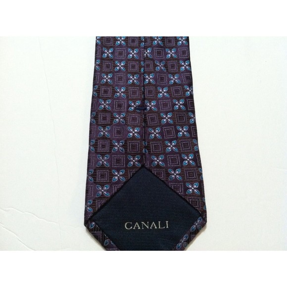 s-l400.jpg CANALI MENS NEW PURPLE 100%SILK NECK TIE WIDTH: 3 5/8\